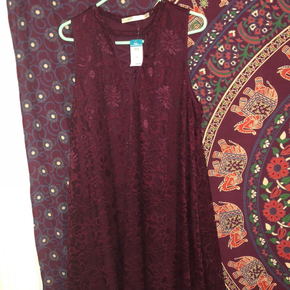 Burgundy Dress